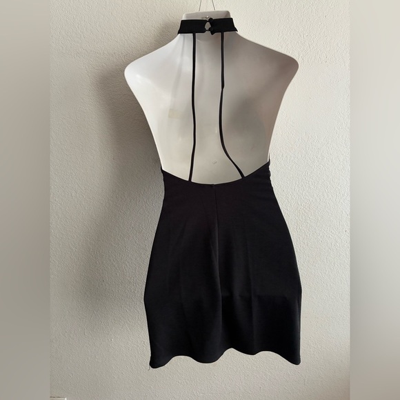 Zara Black Backless  Halter Dress M - Picture 5 of 14